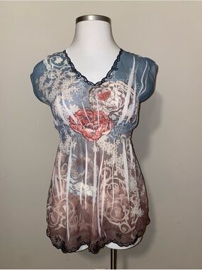 Motherhood size medium sheer maternity top.